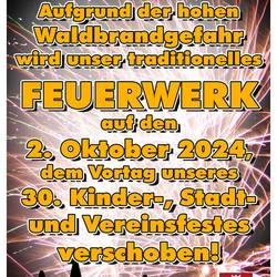 Feuerwerk zum Herbstmarkt